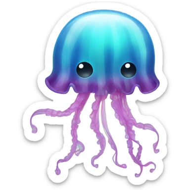 Jellyfish with bow sticker