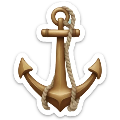 Beautiful anchor sticker