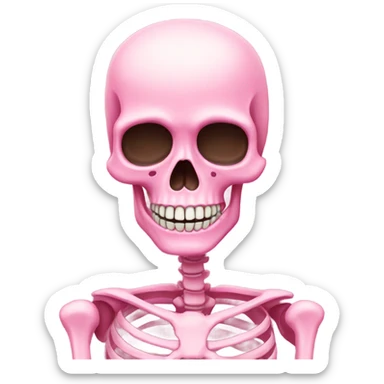 Pink skeleton  sticker
