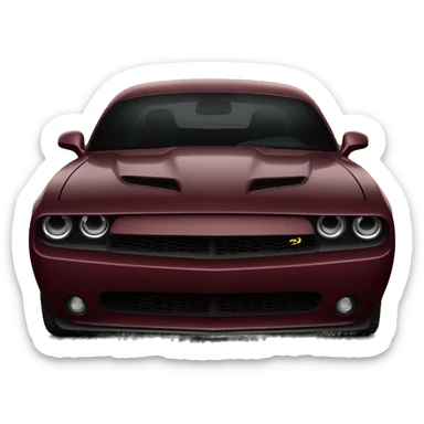 very dark red with black undertone hellcat car sticker