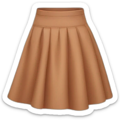 small skirt lifted by strong wind sticker