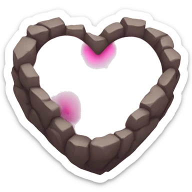 Pink hearth sticker