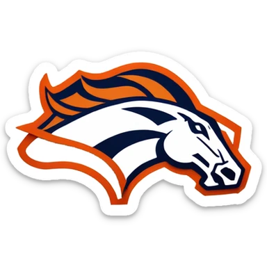 Denver bronco’s symbol sticker