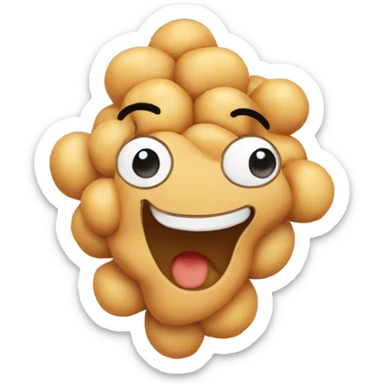 chickpea with face sticker