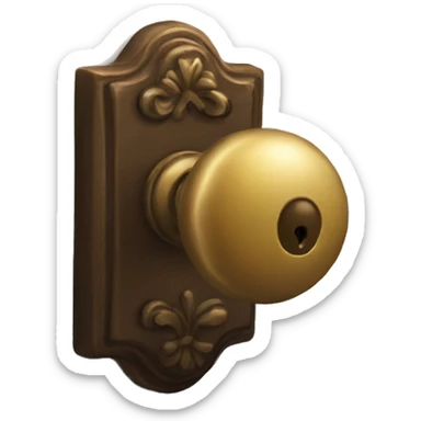 Doorknob sticker