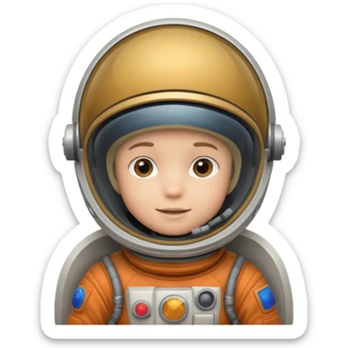 child spaceman sticker