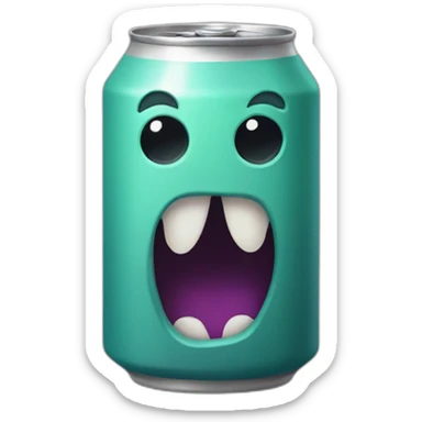 Une canette de Monster sticker