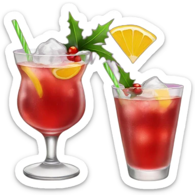 christmas cocktails sticker