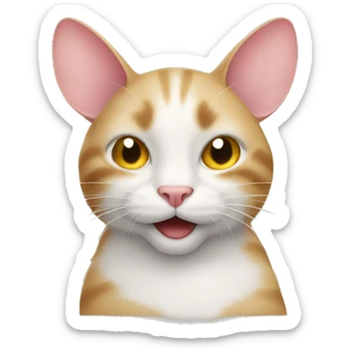 Cat and mouse  sticker