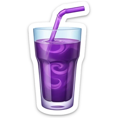 purple fruit juice sticker