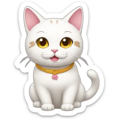japon cat sticker