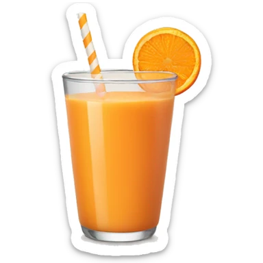orange smoothie sticker