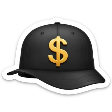 boné com simbolo de $ hype sticker