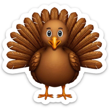 Generate Turkey emoji  sticker