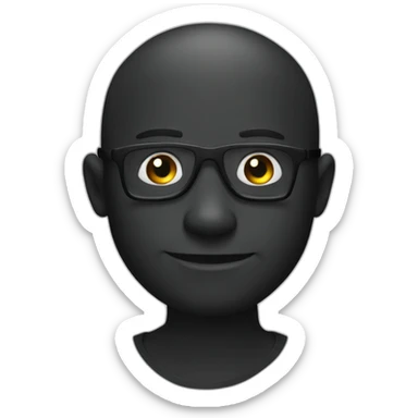 Atomic Matt Black sticker