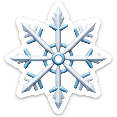 un flocon de neige stylisé sticker