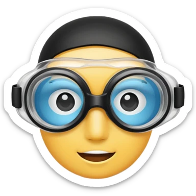 Waterproof swim goggles 🏊‍♂️ sticker