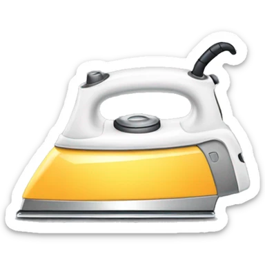 Clothes iron sticker
