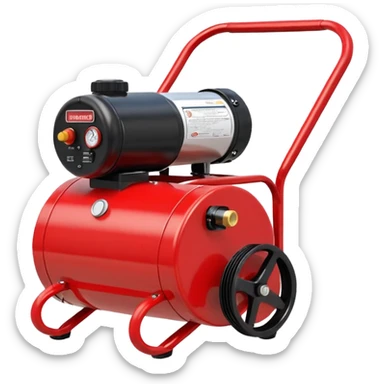 pancake air compressor cart, red color sticker