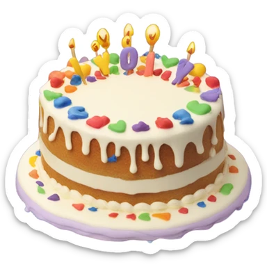 A big cake that says I’m proud of you  sticker