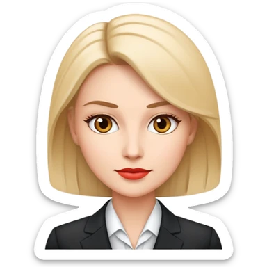 ceo woman business confidently wears smart business attire sticker