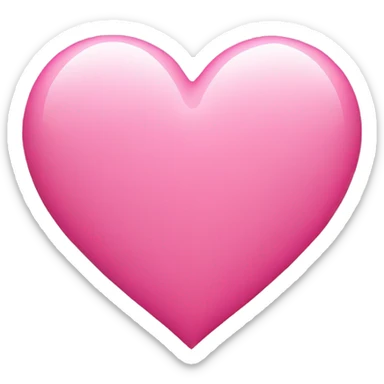 Pink heart sticker
