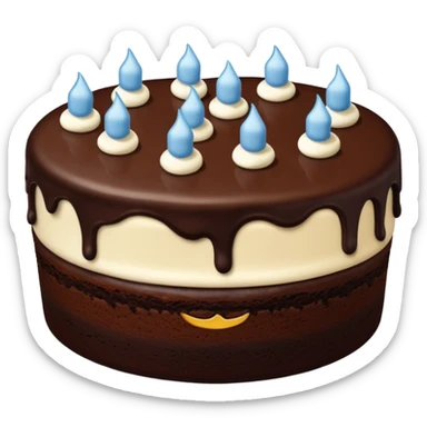 Chocolate cake sticker