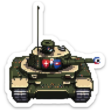 Russian tank sticker