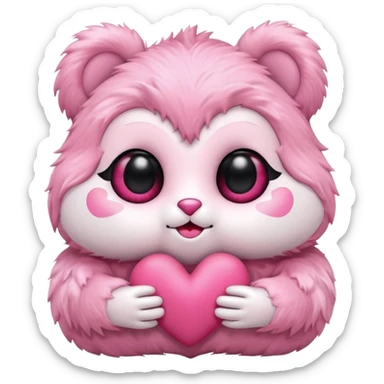 Erotic Sex plush toy full height  sticker