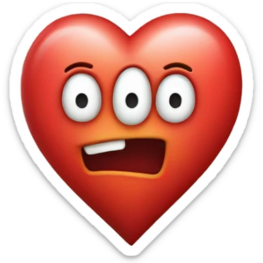 Heart with exclamation mark sticker