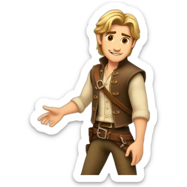 Flynn rider rapunzel sticker