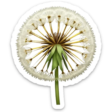 Dandelion flower emoji in white colour looks aesthetic edit better different styles sticker