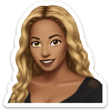 Beyonce in real life sticker