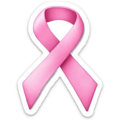 Pink breast cancer ribbon  sticker