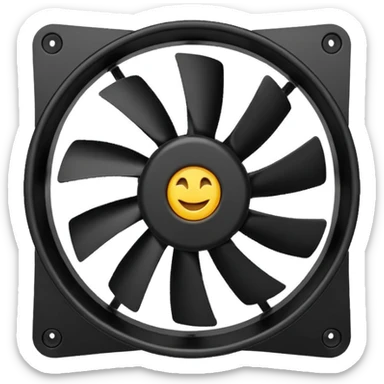 Gaming pc cabinet tab fan sticker