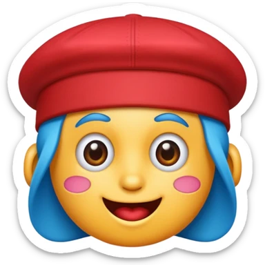 cap cute and quirky sticker