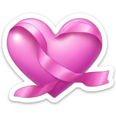 Heart with ribbon sticker