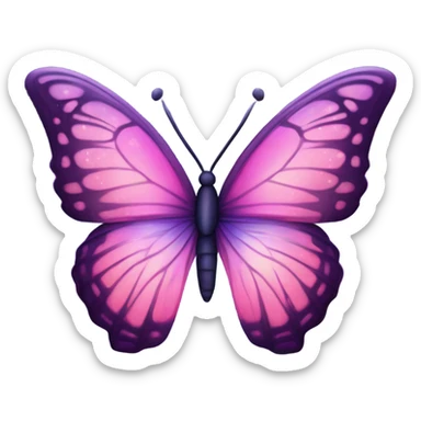 pastel pink galaxy butterfly sticker