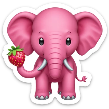Strawberry elephant steal a brainrot sticker