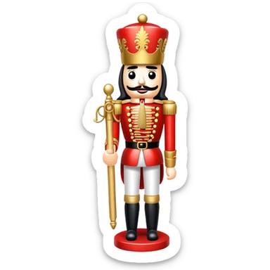 Christmas nutcracker sticker