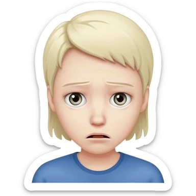 Just ate something bad emoji face sticker