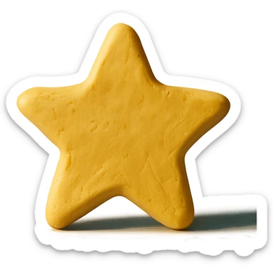 claymation style stelline pasta sticker