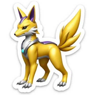  Futuristic Renamon (full body) sticker