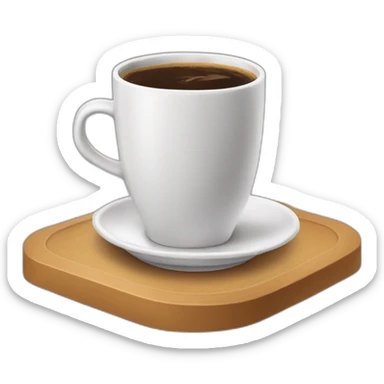 Opice pije kafe sticker