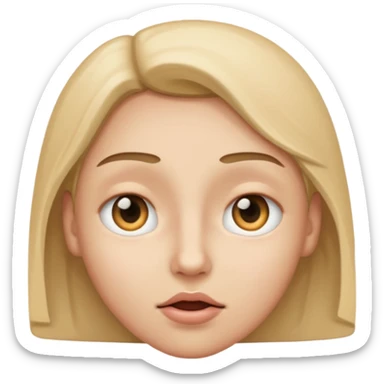 one eye open one not all the way open  sticker