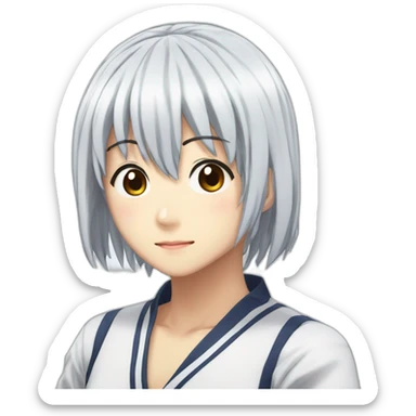 megumi tadokoro food wars long hair sticker