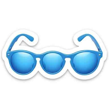 Blue sun glasses sticker