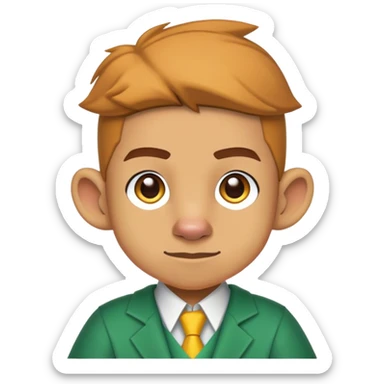 un villageois minecraft appelé géronimo stilton sticker