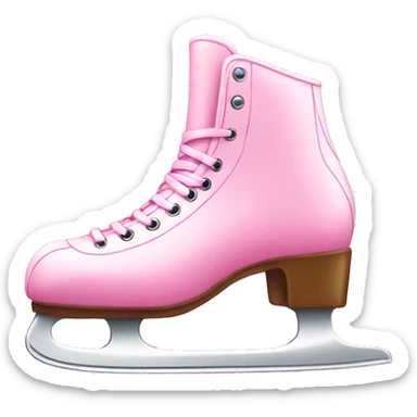 pink ice skates  sticker