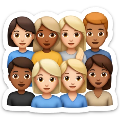 personas hablando sticker